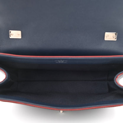 Louis Vuitton Calfskin Lockme II Chain Bag BB Marine Rouge 5 of 9