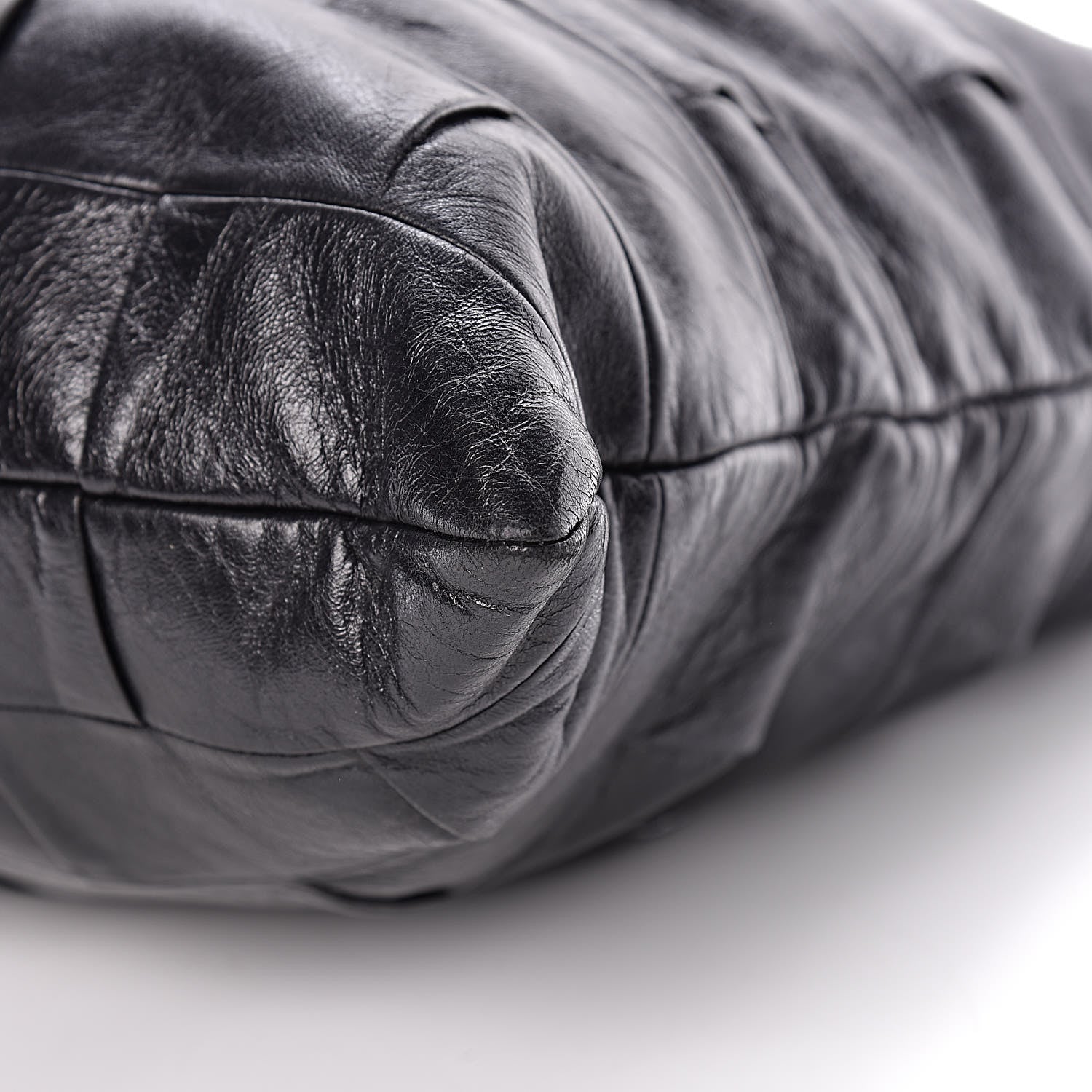Chanel Lambskin Igloo Drawstring Tote Black 9 of 11