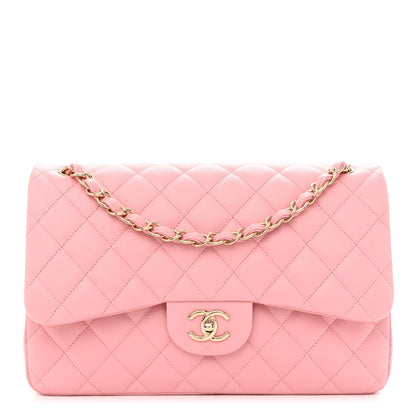Chanel Caviar Quilted Jumbo Double Flap Pink 1 of 9