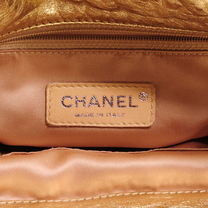 Chanel Metallic Perforated Lambskin Hollywood Hobo Gold 6 of 7