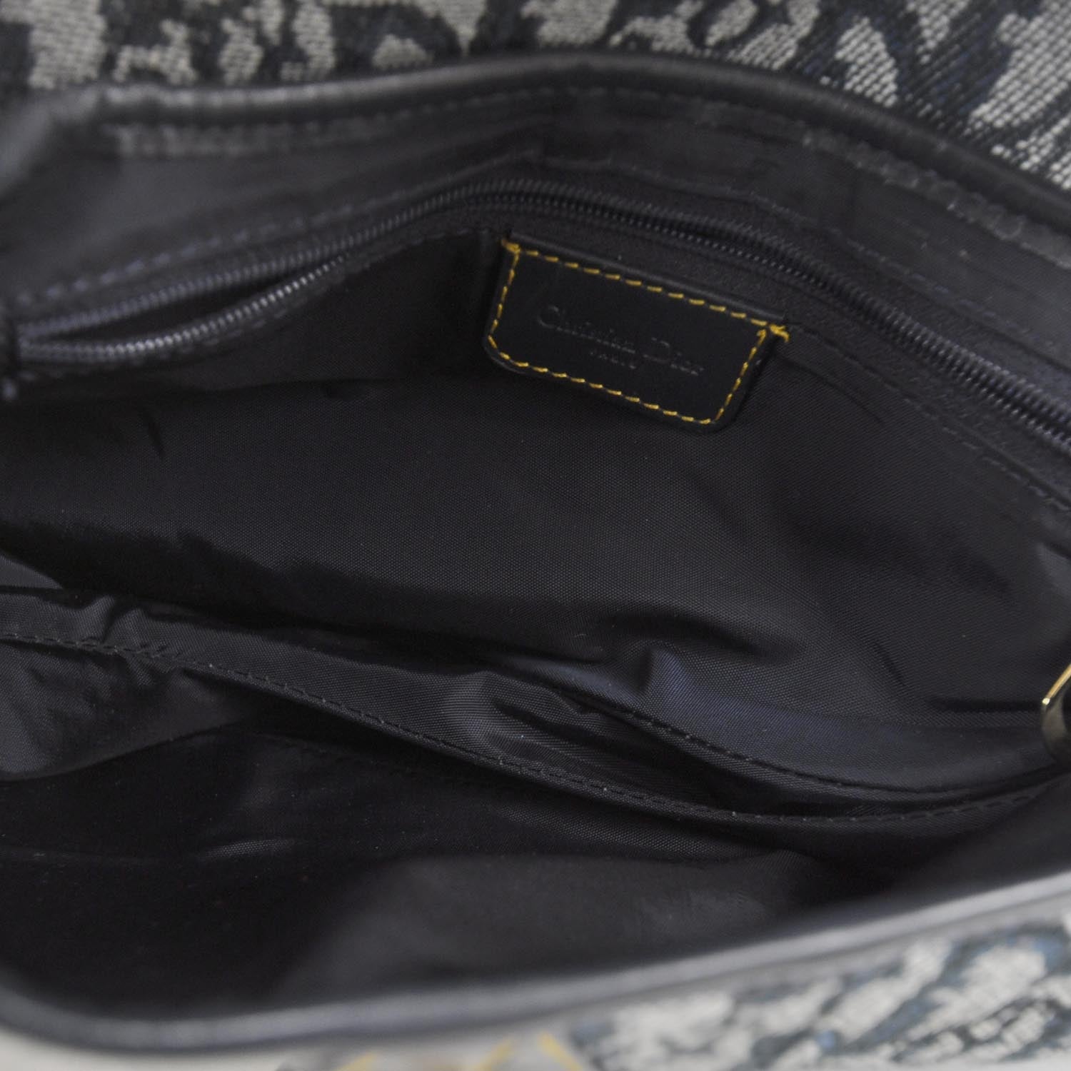 Christian Dior Monogram Saddle Bag Blue 6 of 7