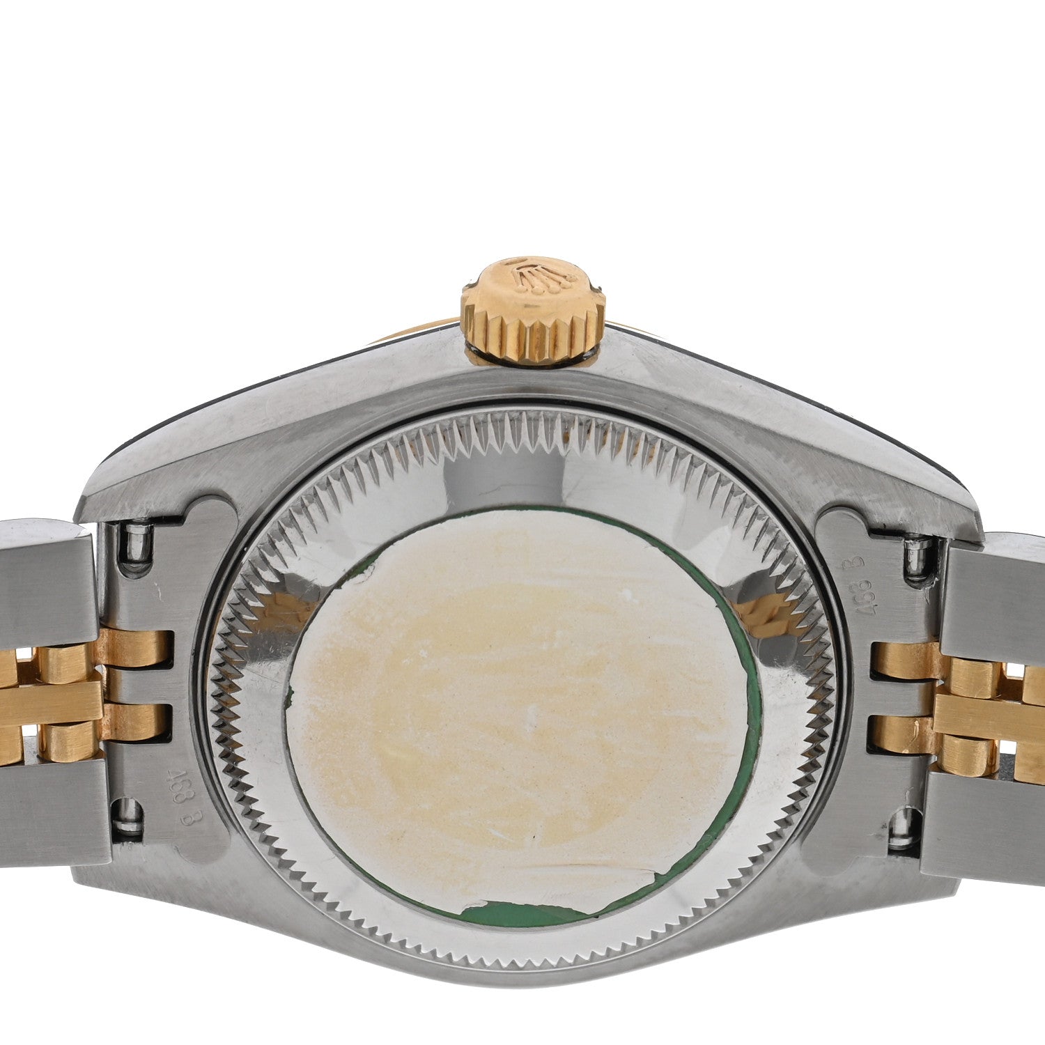 Rolex Stainless Steel 18K Yellow Gold Diamond 26mm Oyster Perpetual Datejust Watch White Roman 69173 4 of 4