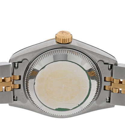 Rolex Stainless Steel 18K Yellow Gold Diamond 26mm Oyster Perpetual Datejust Watch White Roman 69173 4 of 4