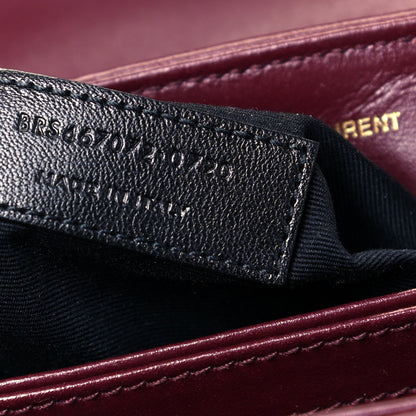 Saint Laurent Calfskin Y Quilted Monogram Toy Loulou Monogram Crossbody Bag Rouge Legion 7 of 9