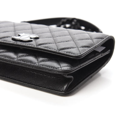 Chanel Caviar Quilted My Everything Wallet On Chain WOC Black 13 of 25