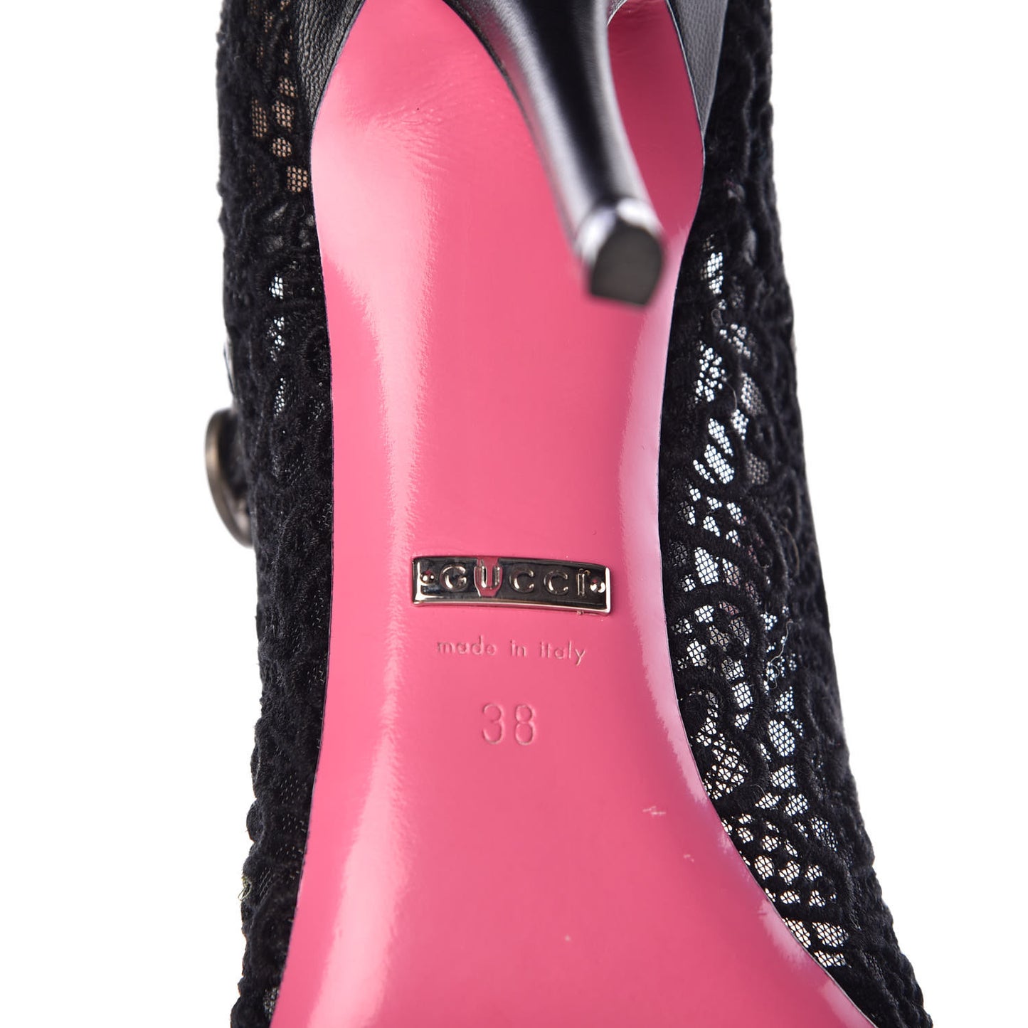Lace Pizzo Venice Pumps 38 Black