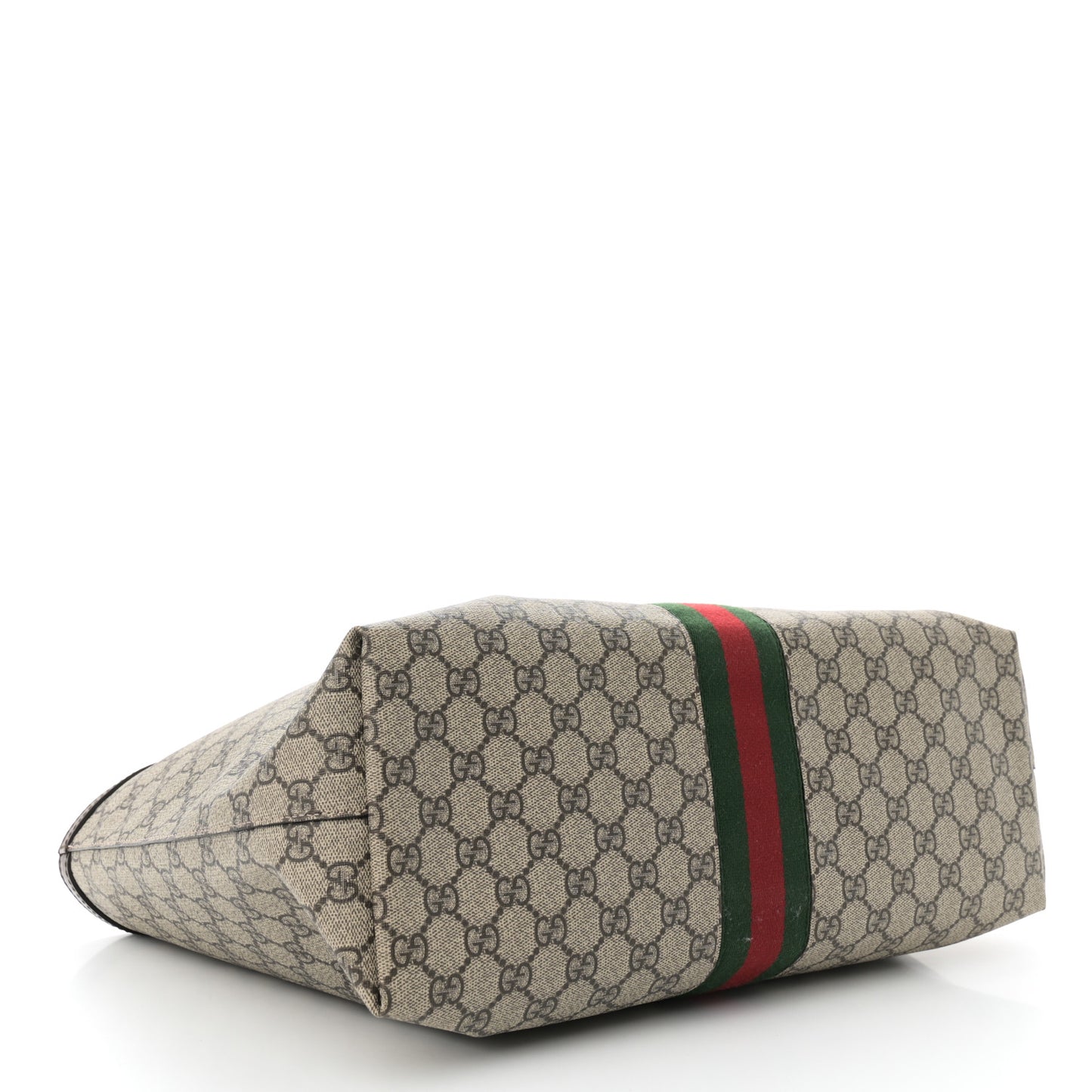 GG Supreme Monogram Medium Ophidia Shopping Tote Brown