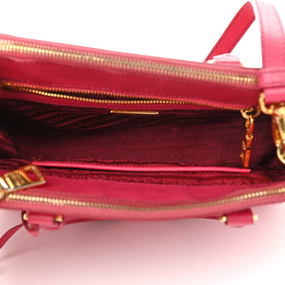 Prada Saffiano Small Galleria Double Zip Tote Peonia 7 of 13