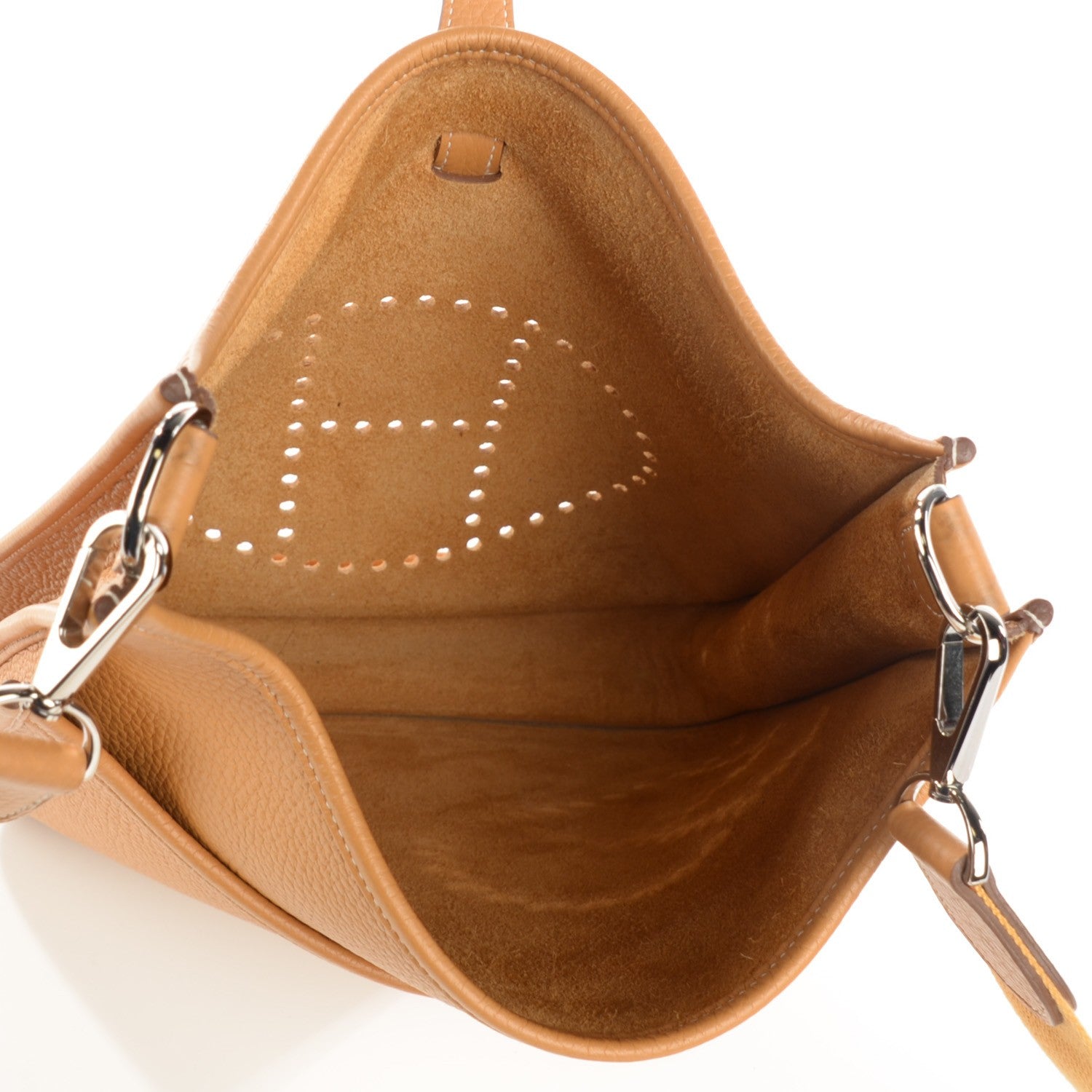 Hermes Taurillon Clemence Evelyne III PM Natural Sable 10 of 16