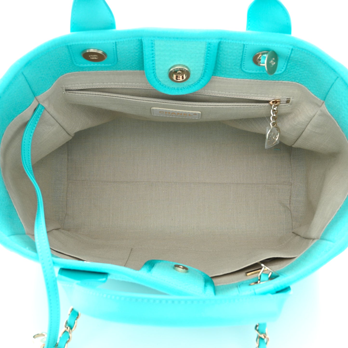 Mixed Fibers Small Deauville Tote Turquoise