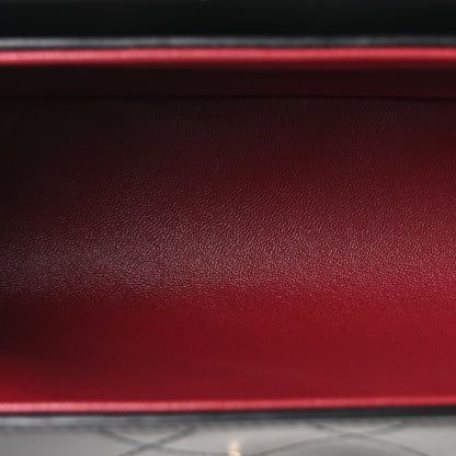 Chanel Lambskin Quilted Turn Around Clutch With Chain Black 5 of 11