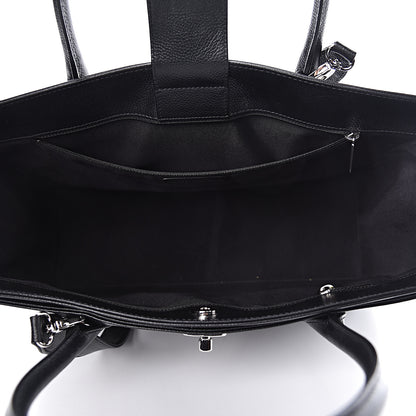 Chanel Calfskin Cerf Executive Shopper Tote Black 6 of 12