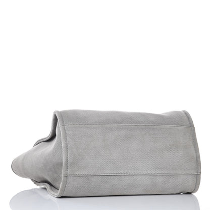 Chanel Canvas Large Deauville Tote Grey 4 of 18