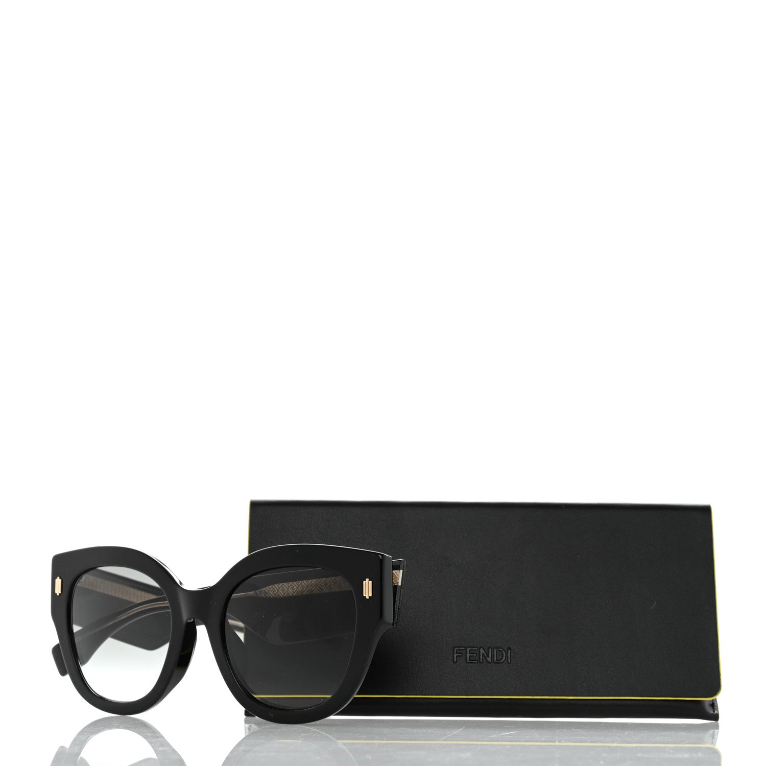 Fendi Acetate Cat Eye Sunglasses FF0452 Black 8 of 8