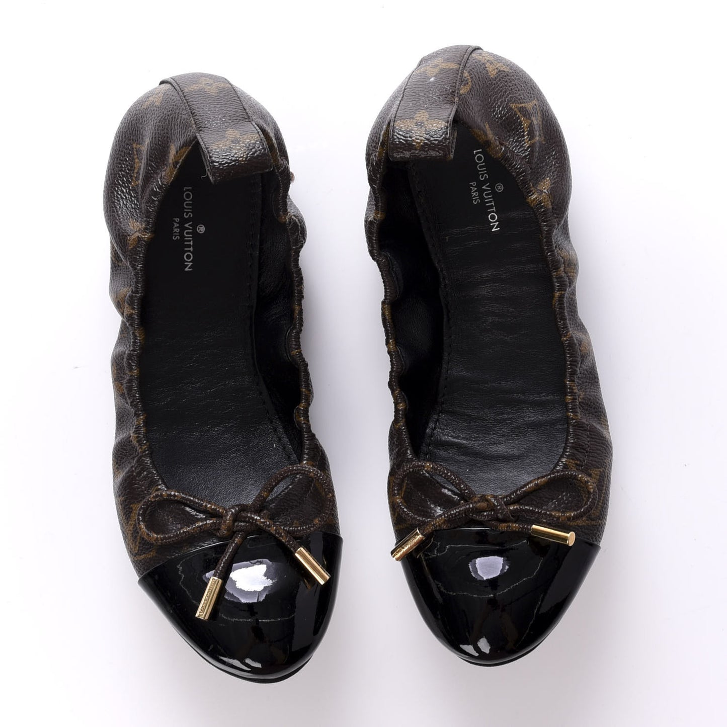 Monogram Flirty Ballerina Flats 36.5 Black