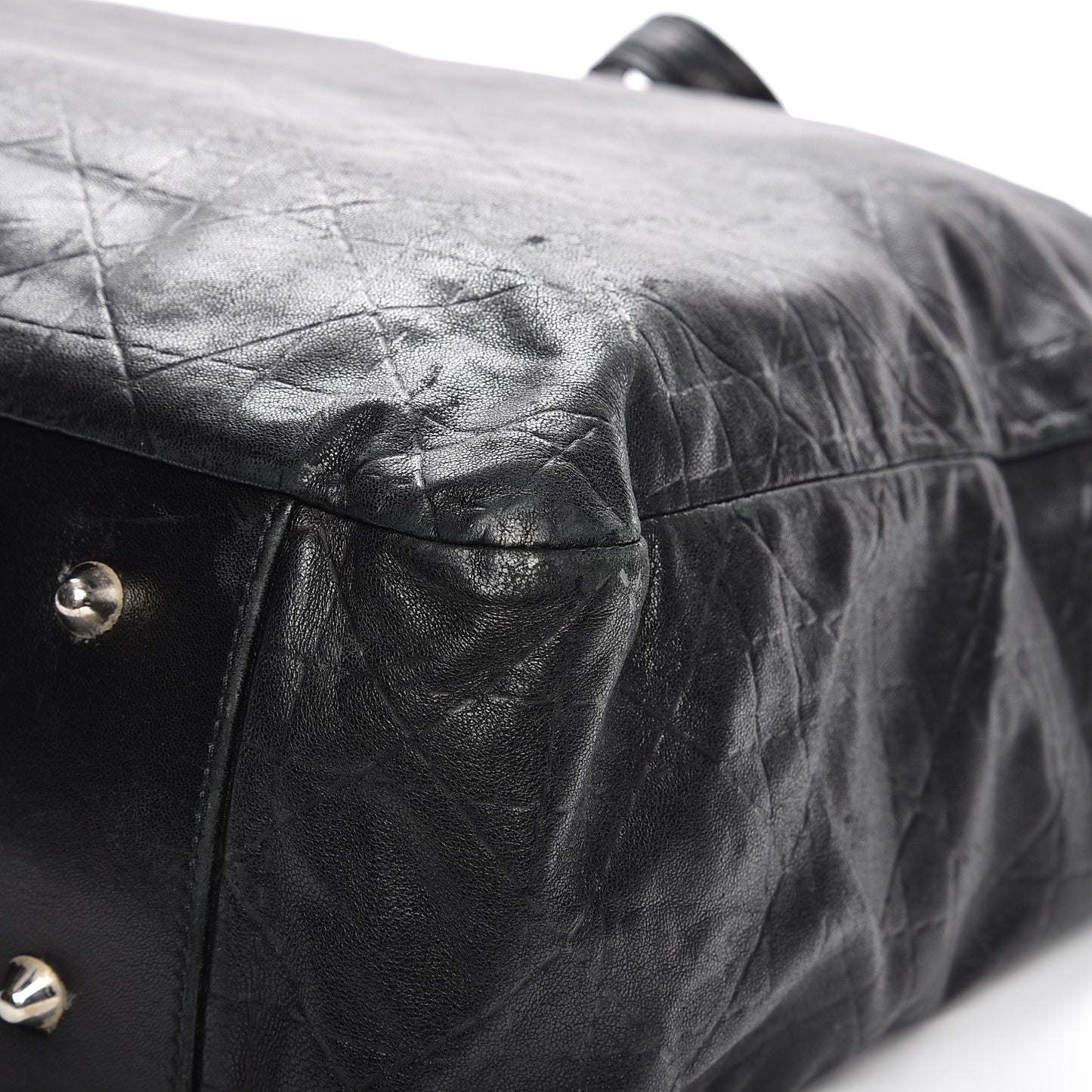 Lambskin Medium Dior Soft Tote Black