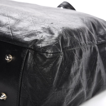 Christian Dior Lambskin Medium Dior Soft Tote Black 10 of 11