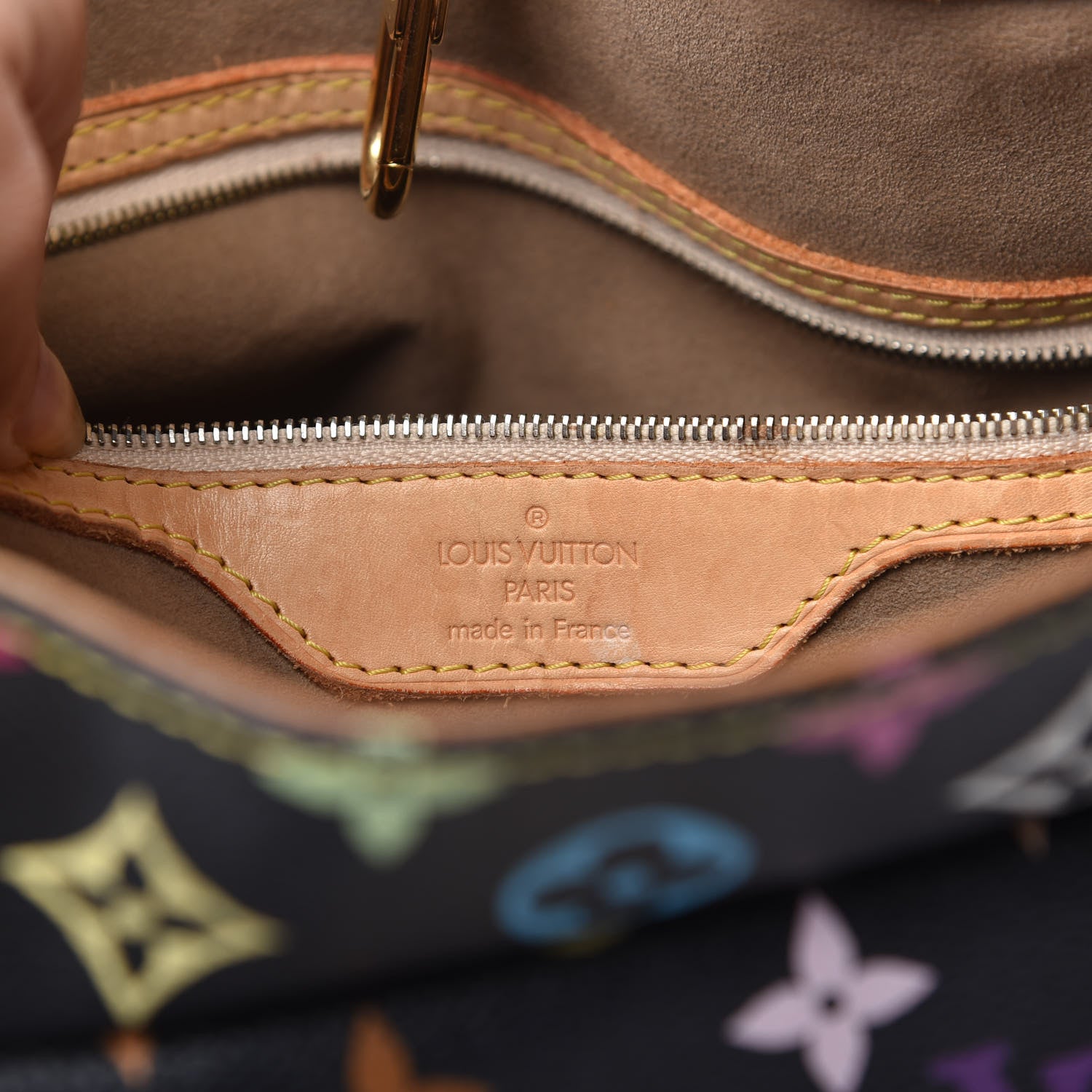 Louis Vuitton Monogram Multicolor Aurelia MM Black 6 of 8