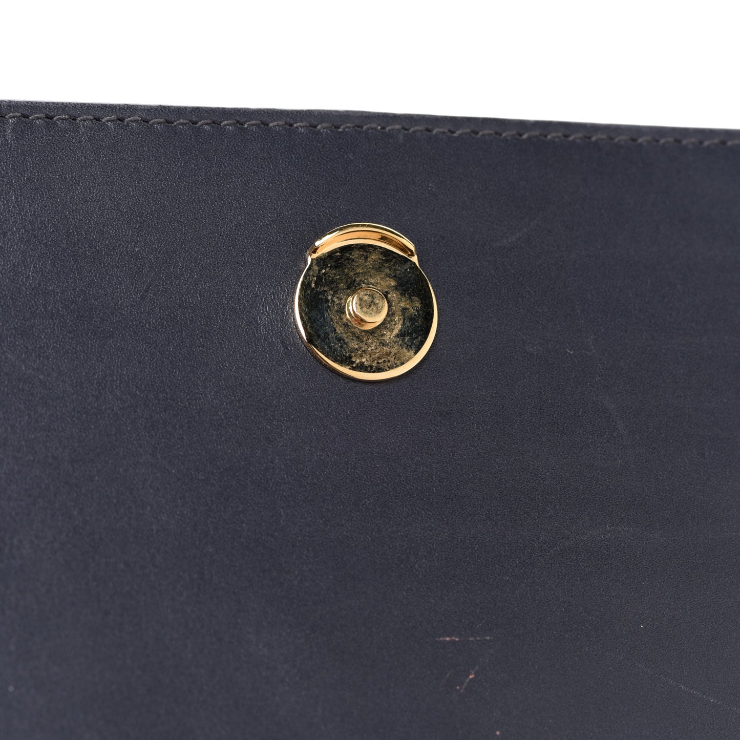 Smooth Calfskin Classic Monogram Kate Tassel Chain Wallet Marine