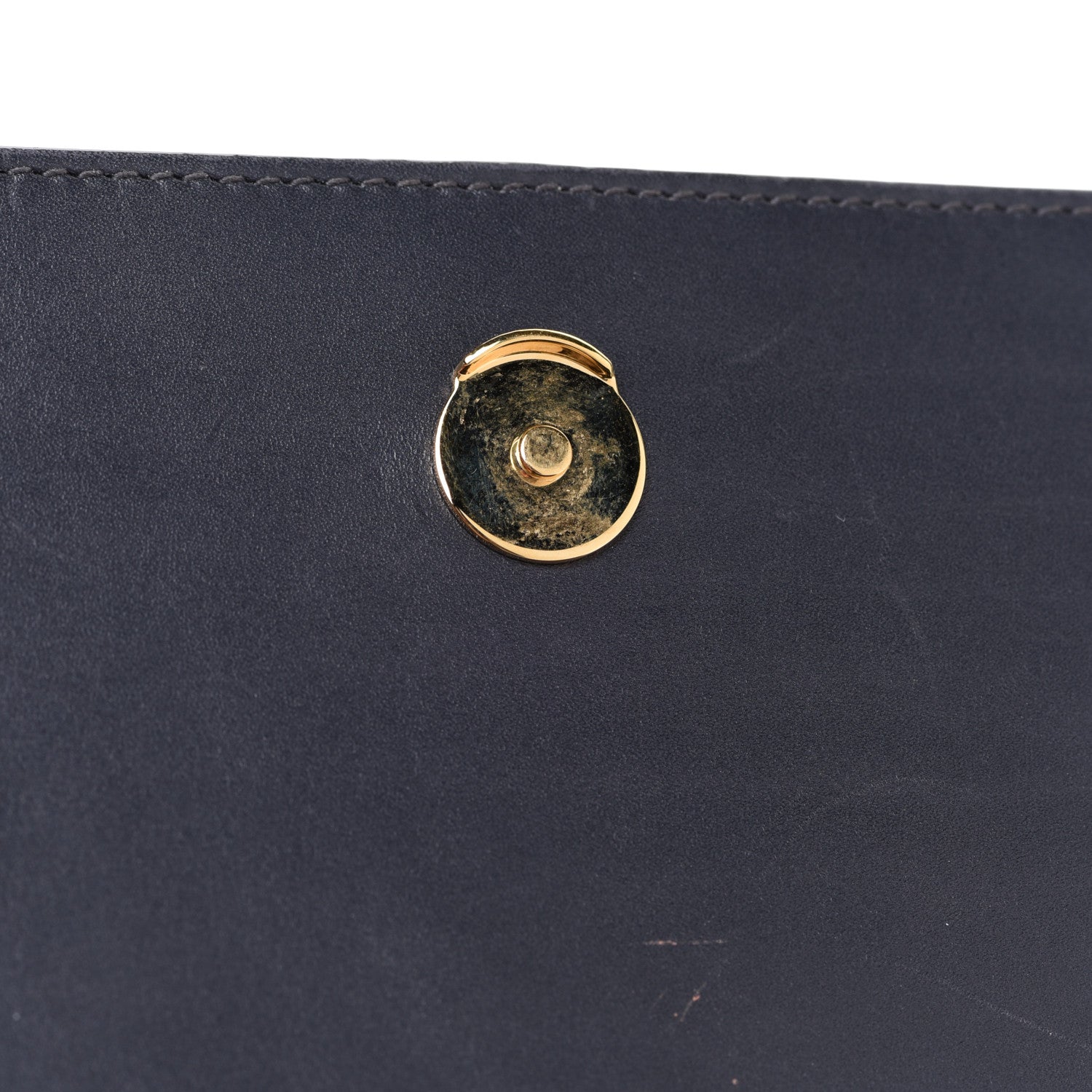 Saint Laurent Smooth Calfskin Classic Monogram Kate Tassel Chain Wallet Marine 11 of 11