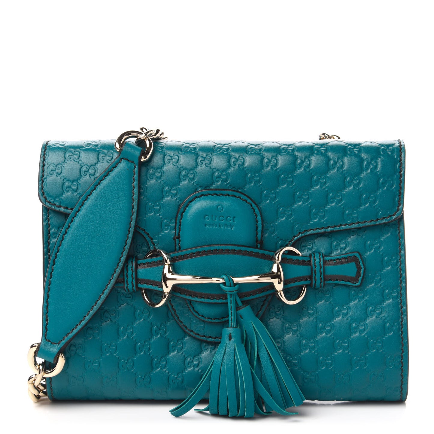Microguccissima Mini Emily Shoulder Bag Deep Cobalt