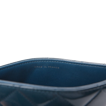Chanel Patent Quilted iPad Case Blue 7 of 9