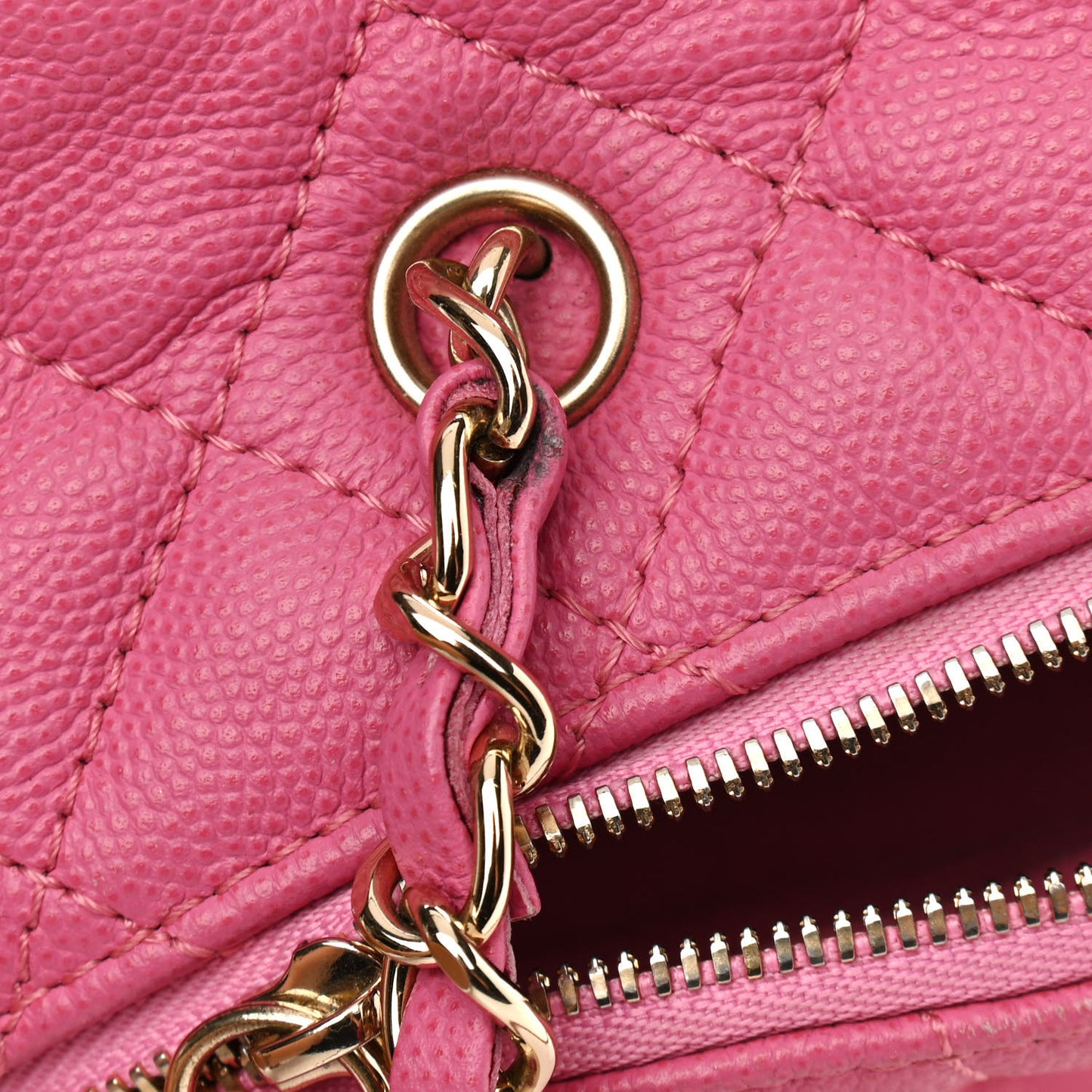 Caviar Quilted Large CC Day Backpack Pink