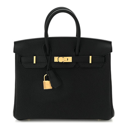 Hermes Togo Birkin 25 Black 1 of 9