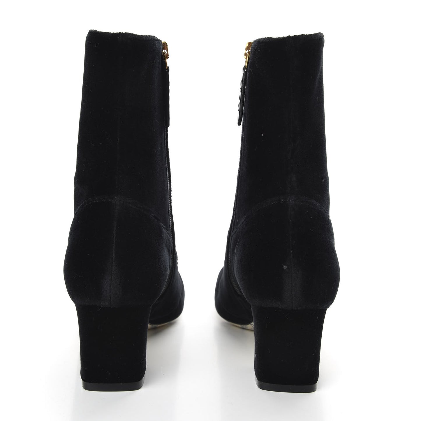 Softy Velvet Malaga Kid GG Victoire 55mm Ankle Boots 37.5 Black