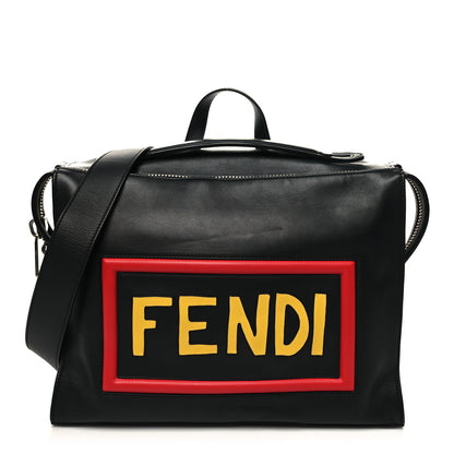 Fendi Vitello Grace Vocabulary Lui Urban Briefcase Black 1 of 11