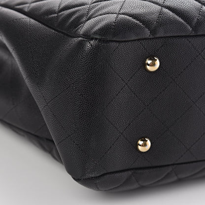 Chanel Caviar Quilted Large CC Shopping Tote Black 8 of 12