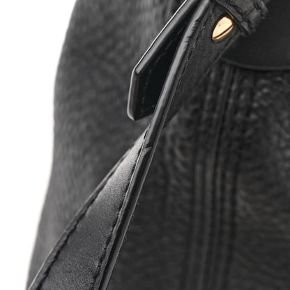 Burberry Grainy Calfskin Medium Check Ashby Hobo Black 18 of 18