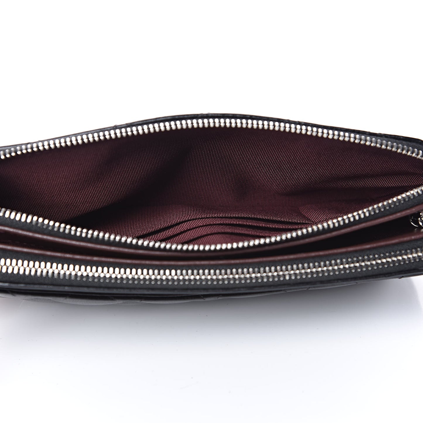 Lambskin Quilted Small Clutch With Chain Black