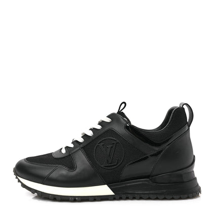 Louis Vuitton Calfskin Monogram Run Away Sneakers 38 Black 1 of 8