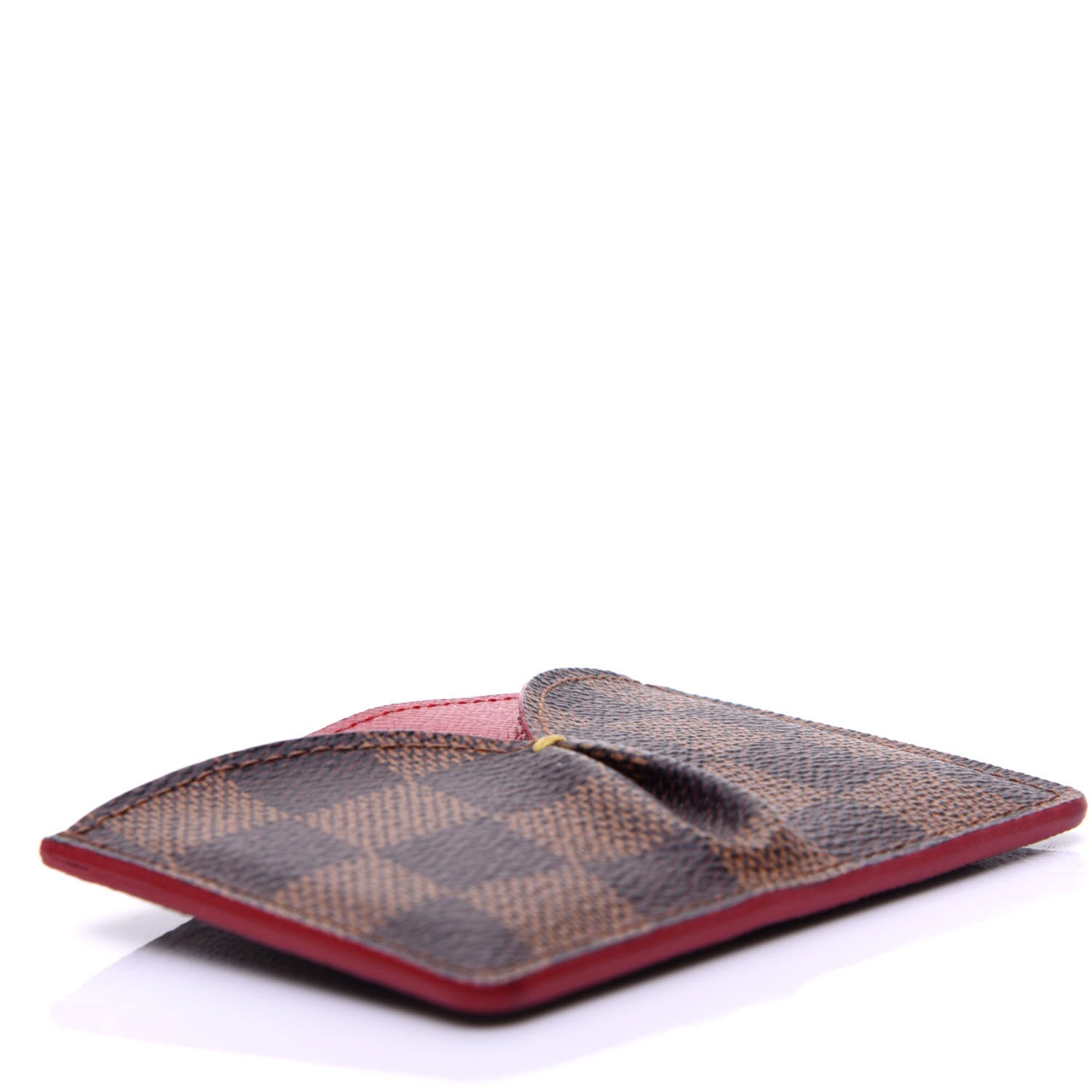 Louis Vuitton Damier Ebene Caissa Card Holder Cherry 7 of 18