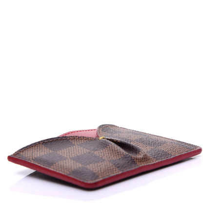 Louis Vuitton Damier Ebene Caissa Card Holder Cherry 7 of 18