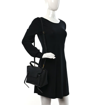 Celine Grained Calfskin Nano Belt Bag Black 2 of 11