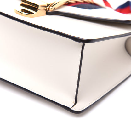 Gucci Calfskin Mini Sylvie Chain Shoulder Bag White 7 of 14
