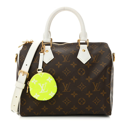 Louis Vuitton Monogram LV Match Speedy Bandouliere 25 White 1 of 12