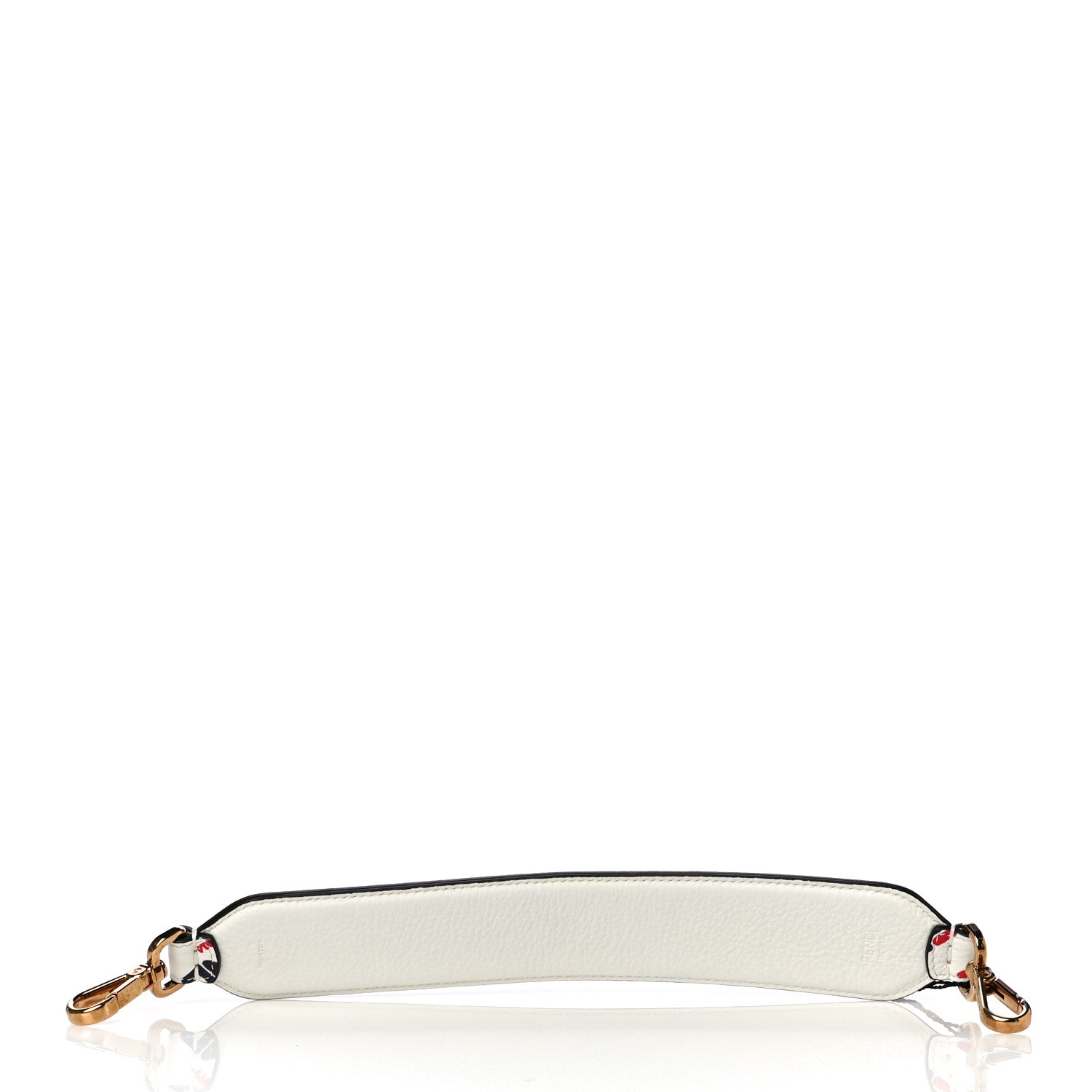 Fendi X FILA Calfskin Mania Mini Strap You White 2 of 7