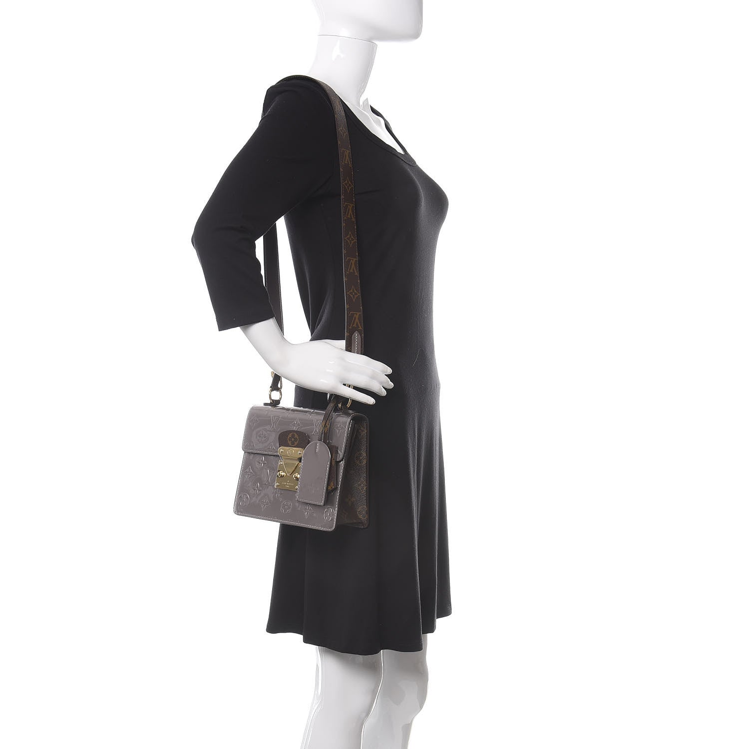 Louis Vuitton Vernis Epi Monogram Spring Street Bitume Metallise 2 of 10