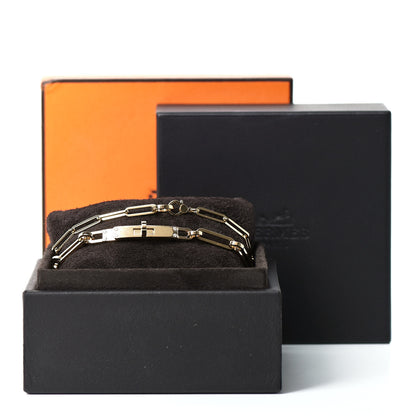 Hermes 18K Yellow Gold Diamond Kelly Chaine Choker Necklace 6 of 6