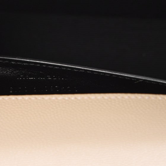 Saint Laurent Grain De Poudre Classic Monogram Cassandre Clutch Nude 9 of 9