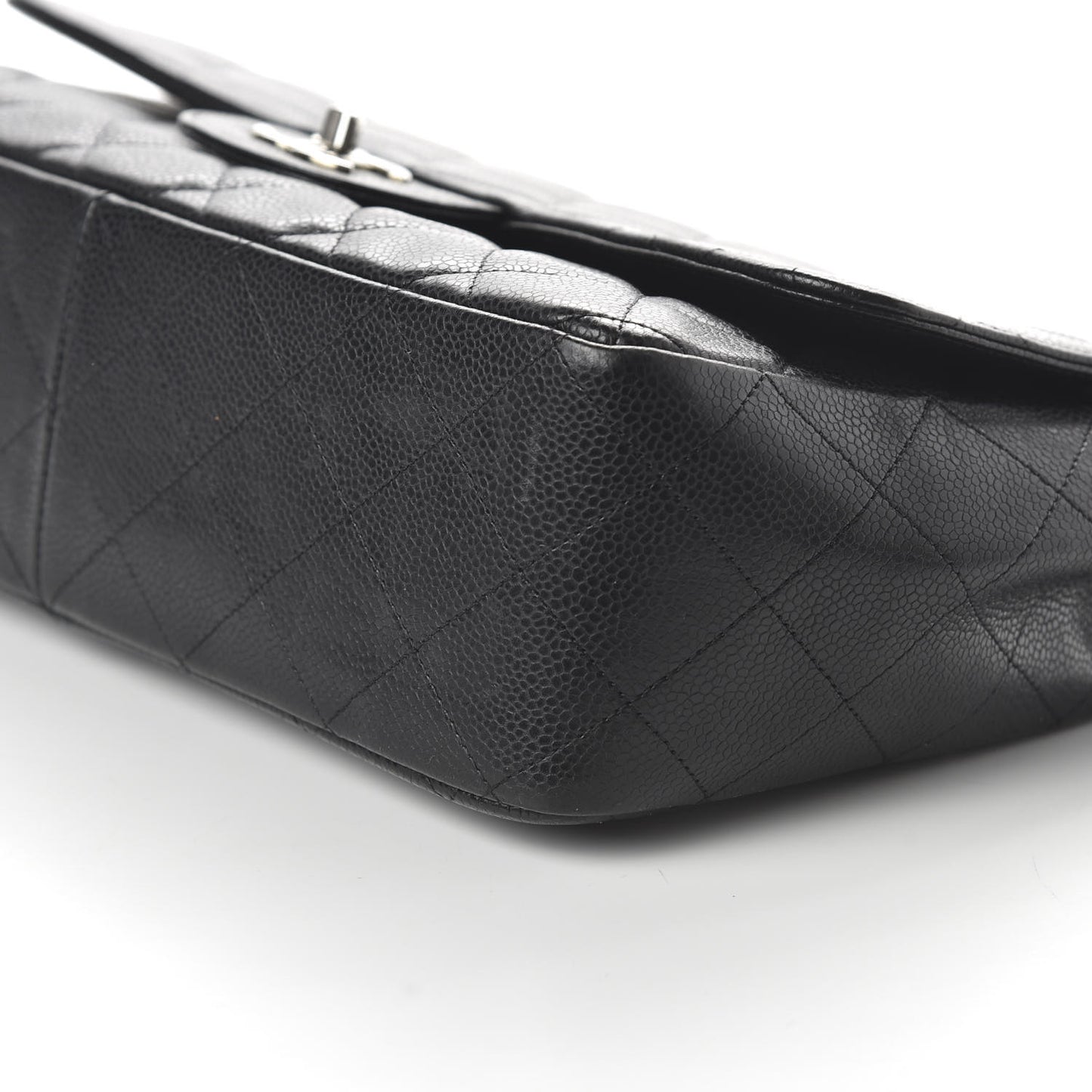 Caviar Quilted Jumbo Single Flap Black