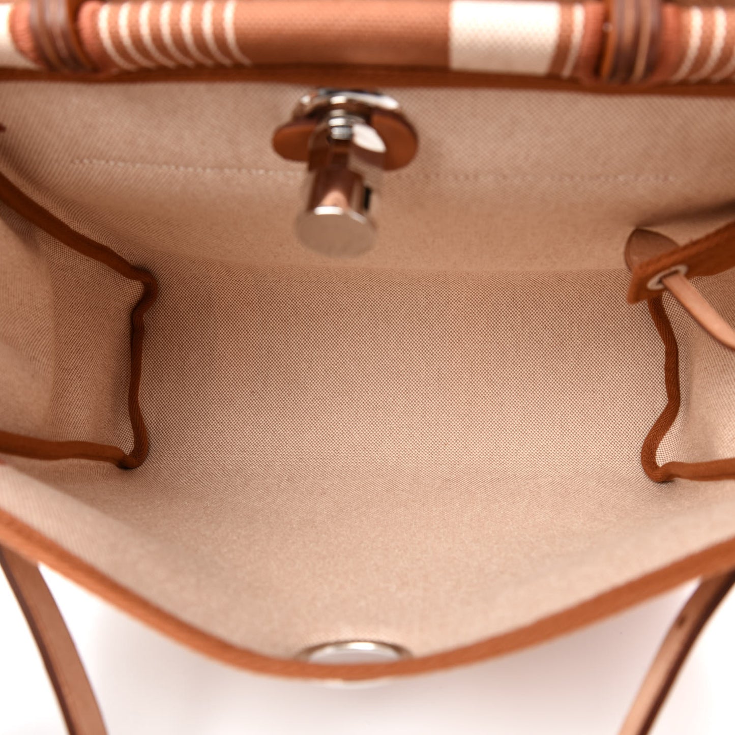 Vache Hunter Toile H Vibration Herbag Zip Retourne 31 PM Fauve Ecru Beige
