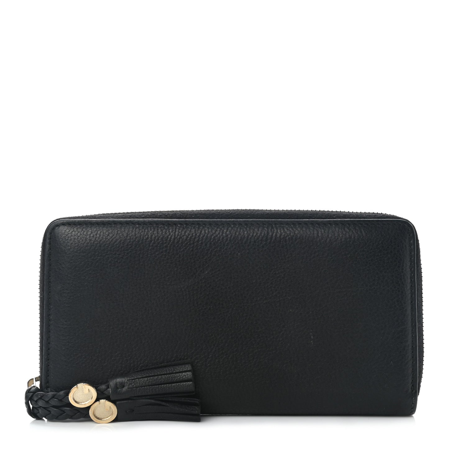 Calfskin GG Zip Around Wallet Black