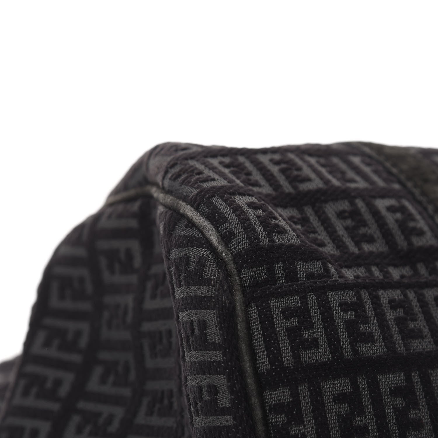 Fendi Zucchino Shoulder Bag Black 8 of 15