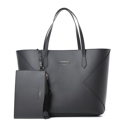 Givenchy Smooth Calfskin Wing Shopper Tote Grey White 1 of 13