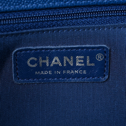 Chanel Caviar Quilted New Medium Boy Flap Dark Blue 6 of 9