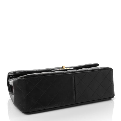 Chanel Lambskin Quilted Jumbo Double Flap Black 4 of 10